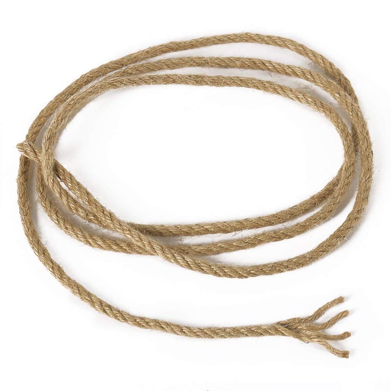 Tenn Well 5mm Jute Rope, 100 Feet 4Ply Twisted Heavy Duty and Thick Twine Rope for Gardening, Crafting, Bundling, Cat Scratching Post, Home Decor, Christmas Decorations - Image 4